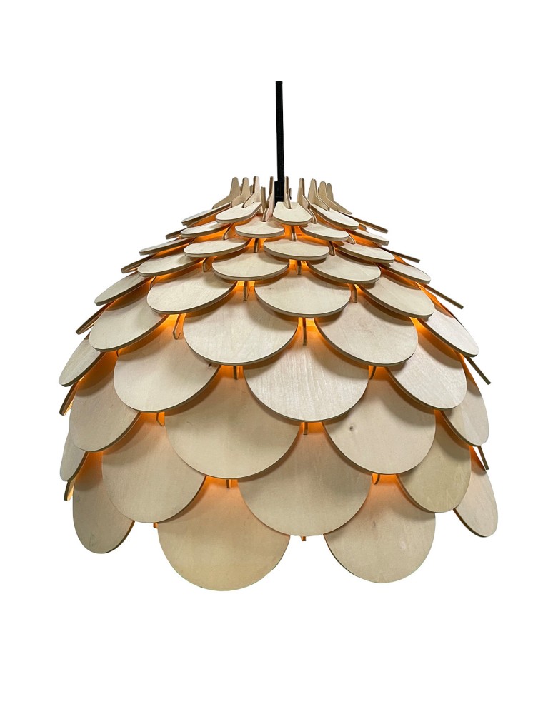 Boho pendant lamps - Light Prestige BURGO small E27 wood pendant LP-101335/1P S - product kolory-swiatla.pl 9