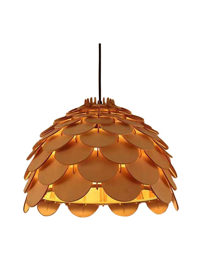 Boho pendant lamps - Light Prestige BURGO small E27 wood pendant LP-101335/1P S - product kolory-swiatla.pl 10