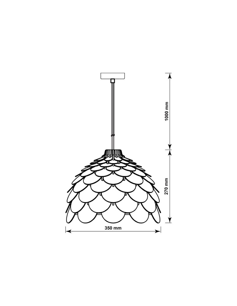 Boho pendant lamps - Light Prestige BURGO small E27 wood pendant LP-101335/1P S - product kolory-swiatla.pl 13