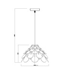Boho pendant lamps - Light Prestige BURGO small E27 wood pendant LP-101335/1P S - product 14