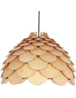 Light Prestige BURGO wisząca duża E27 drewna LP-101335/1P L