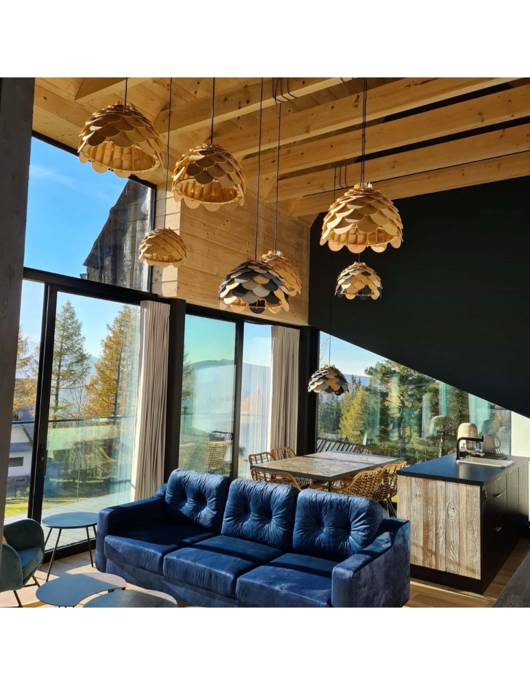 Boho pendant lamps - Light Prestige BURGO pendant large E27 wood LP-101335/1P L - product kolory-swiatla.pl 2