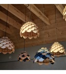 Boho pendant lamps - Light Prestige BURGO pendant large E27 wood LP-101335/1P L - product 4