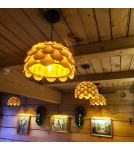 Boho pendant lamps - Light Prestige BURGO pendant large E27 wood LP-101335/1P L - product 5