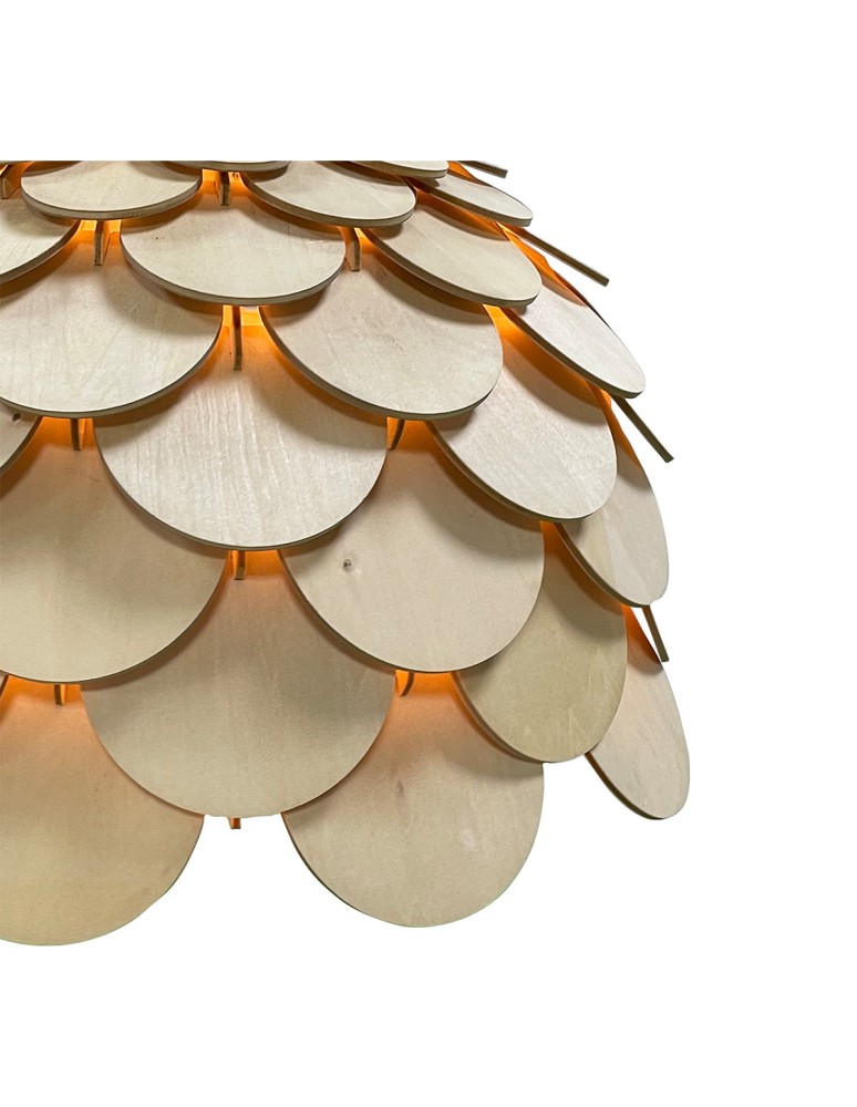 Boho pendant lamps - Light Prestige BURGO pendant large E27 wood LP-101335/1P L - product kolory-swiatla.pl 9