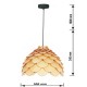 Light Prestige BURGO wisząca duża E27 drewna LP-101335/1P L