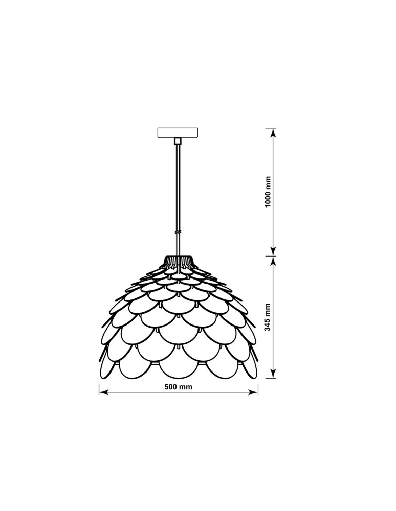 Boho pendant lamps - Light Prestige BURGO pendant large E27 wood LP-101335/1P L - product kolory-swiatla.pl 11