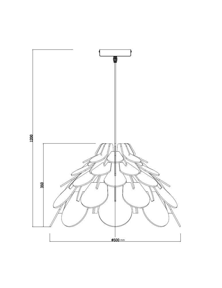 Boho pendant lamps - Light Prestige BURGO pendant large E27 wood LP-101335/1P L - product kolory-swiatla.pl 12