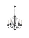 Light Prestige Canaria 5 pendant E27 black LP-6704/5P