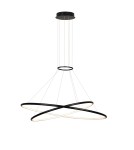 LED pendant lamps - Light Prestige Halifax pendant lamp black LP-940/2P 4BK 2xLED black - product 1