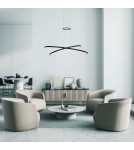 LED pendant lamps - Light Prestige Halifax pendant lamp black LP-940/2P 4BK 2xLED black - product 2