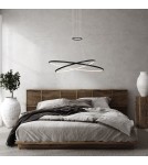 LED pendant lamps - Light Prestige Halifax pendant lamp black LP-940/2P 4BK 2xLED black - product 3