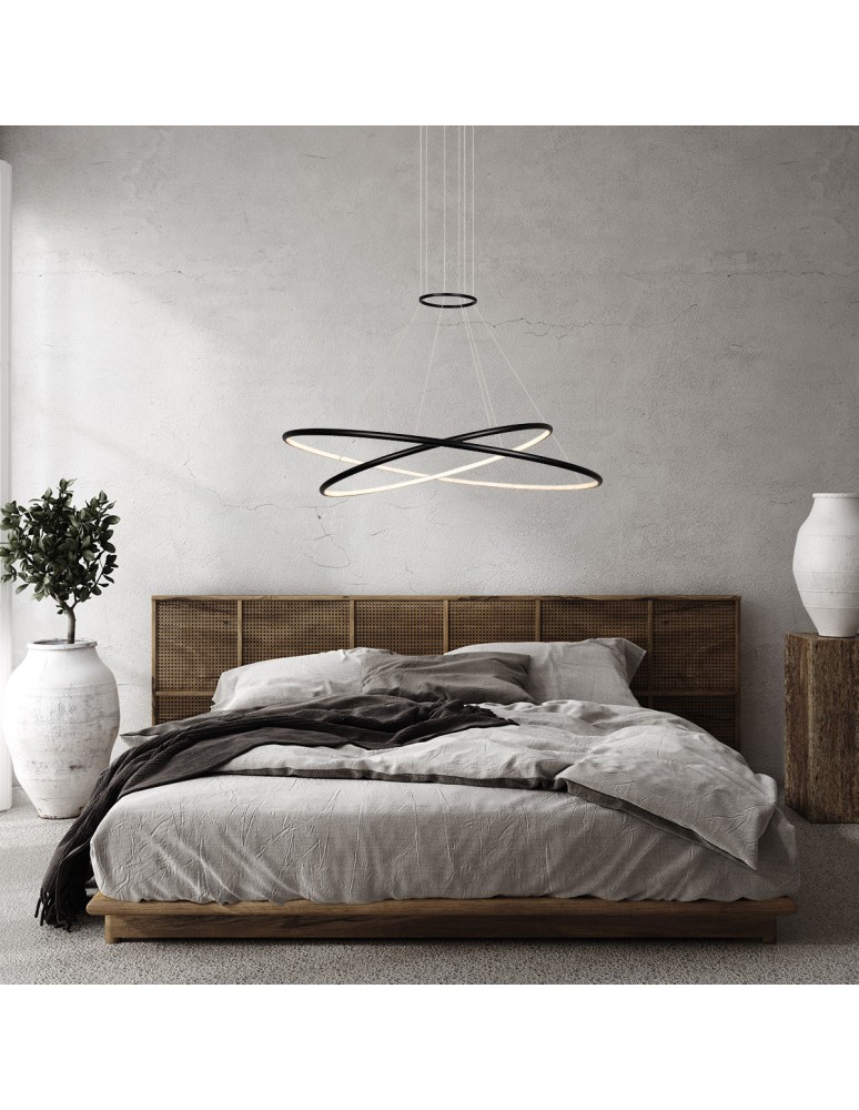 LED pendant lamps - Light Prestige Halifax pendant lamp black LP-940/2P 4BK 2xLED black - product kolory-swiatla.pl 3