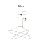 LED pendant lamps - Light Prestige Halifax pendant lamp black LP-940/2P 4BK 2xLED black - product 7
