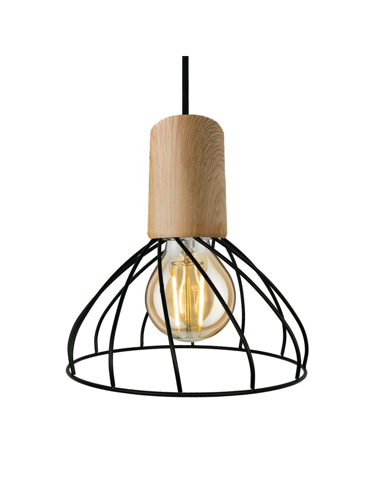 Pendant lamps - Light Prestige Moderno small pendant GU10 black/brown LP-1221/1P S BK - product kolory-swiatla.pl 1