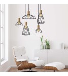 Pendant lamps - Light Prestige Moderno small pendant GU10 black/brown LP-1221/1P S BK - product 2