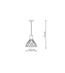 Pendant lamps - Light Prestige Moderno small pendant GU10 black/brown LP-1221/1P S BK - product 3