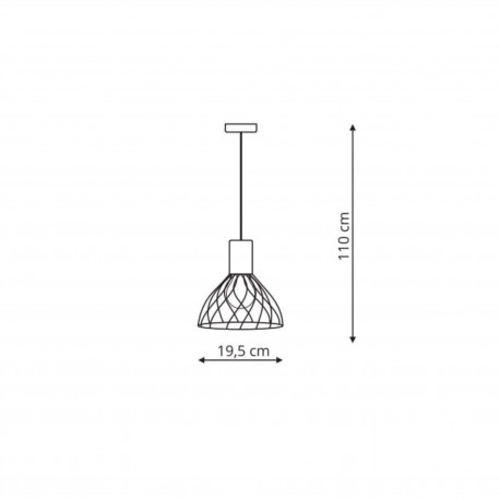 Light Prestige Moderno wisząca mała GU10 GU10 czarny/brązowy LP-1221/1P S BK