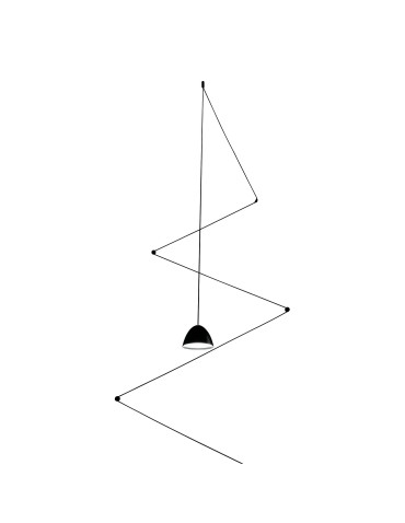 Light Prestige Zig-Zag LED czarny LP-1243/1P BK