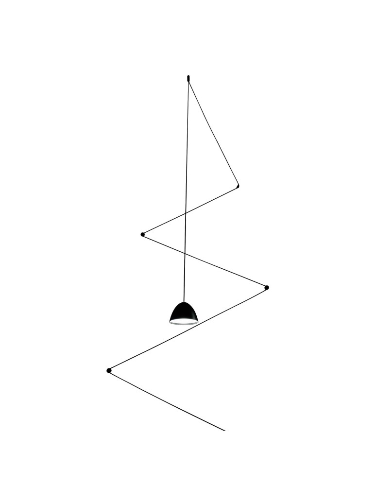 LED pendant lamps - Light Prestige Zig-Zag LED black LP-1243/1P BK - product kolory-swiatla.pl 1