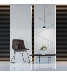 LED pendant lamps - Light Prestige Zig-Zag LED black LP-1243/1P BK - product 2