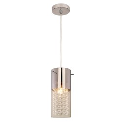 Light Prestige Zara 1 wisząca 1xE14 srebrny, transparentny LP-5221/1P