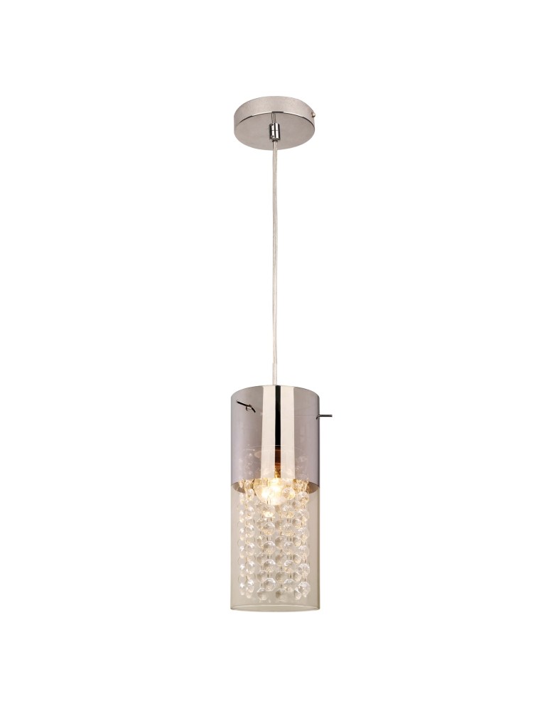 Pendant lamps - Light Prestige Zara 1 pendant 1xE14 silver, transparent LP-5221/1P - product kolory-swiatla.pl 1