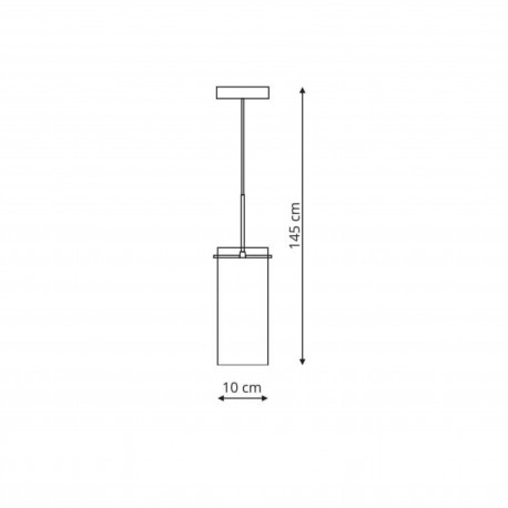 Light Prestige Zara 1 wisząca 1xE14 srebrny, transparentny LP-5221/1P