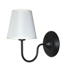 Wall lamps with lampshade - Light Prestige Verona wall lamp E14 black, white LP-88439/1W - product 1