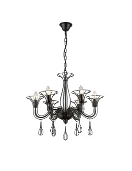 Light Prestige Tarragona 6 pendant E14 black LP-6756/6P
