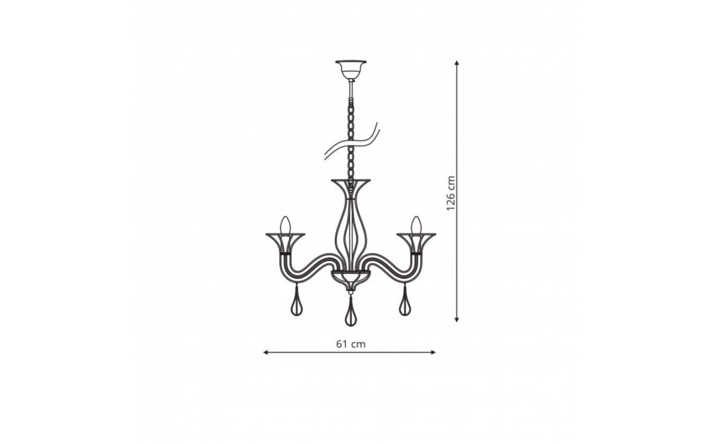 Light Prestige Tarragona 6 wisząca E14 czarny LP-6756/6P