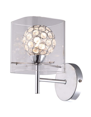 Light Prestige Spark transparent wall lamp 1xG9 silver, transparent LP-5193/1W transp.
