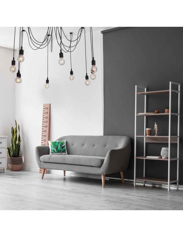 Pendant lamps - Light Prestige Soleto 10 pendant 10xE27 Black LP-90082/10P - product kolory-swiatla.pl 2