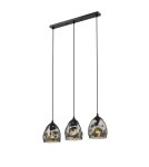 Pendant lamps on a strip - Light Prestige Melt 3 pendant E27 black LP-126/3L - product 1