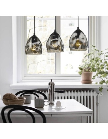 Light Prestige Melt 3 pendant E27 black LP-126/3L - product 2