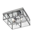 Loft ceiling lamps - industrial - Light Prestige Monza plafond E14 chrome / transparent LP-2323/2C - product 1