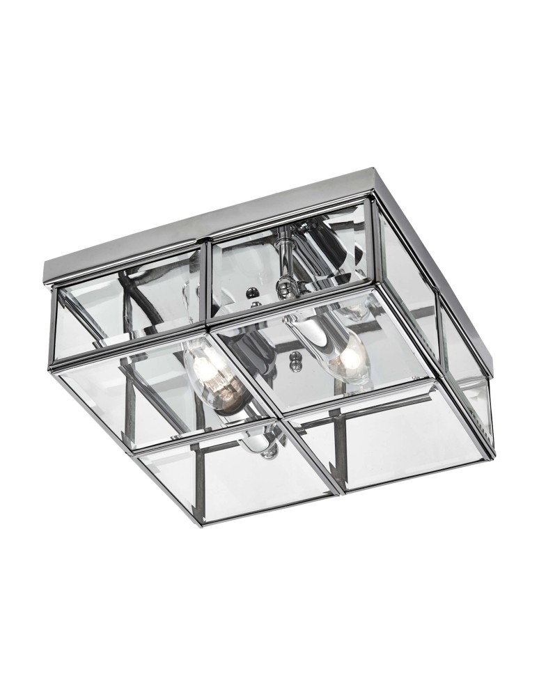 Loft ceiling lamps - industrial - Light Prestige Monza plafond E14 chrome / transparent LP-2323/2C - product kolory-swiatla.pl 1