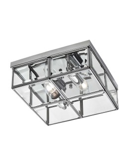 Light Prestige Monza plafond E14 chrome / transparent LP-2323/2C