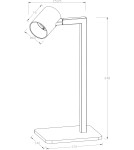 Reading table lamps - Light Prestige Snow desk lamp black 1xGU10 LP-731/1T BK - product 4