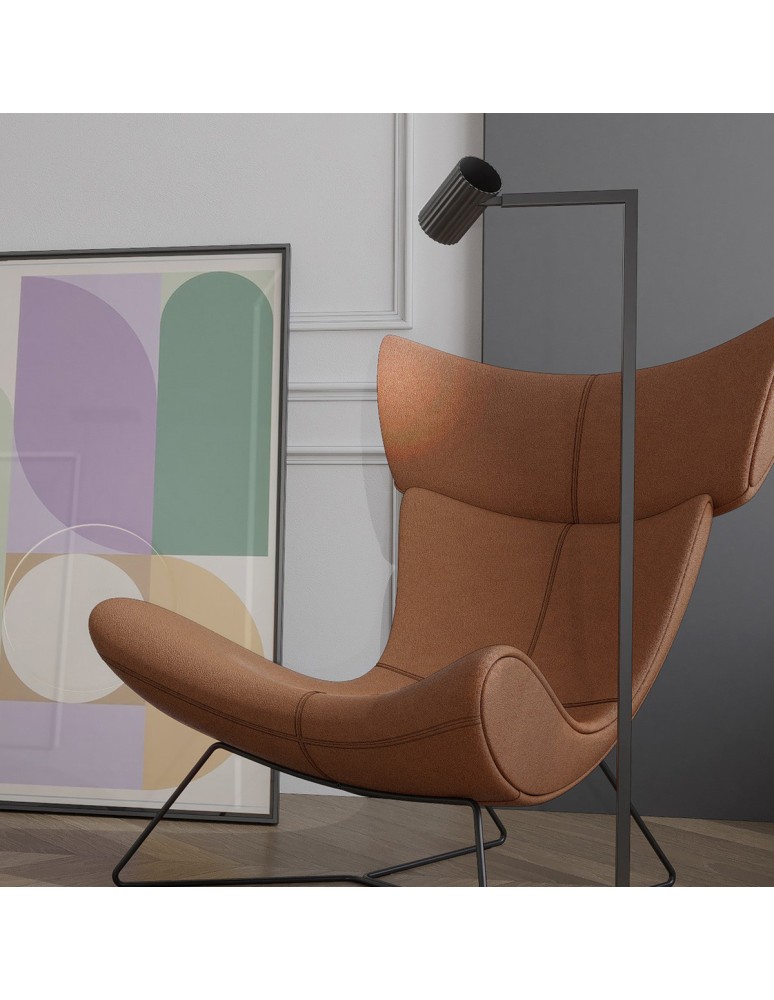 Floor lamps for reading - Light Prestige Snow floor lamp black 1xGU10 LP-731/1F BK - product kolory-swiatla.pl 3