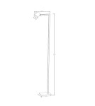Floor lamps for reading - Light Prestige Snow floor lamp black 1xGU10 LP-731/1F BK - product 4