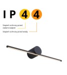 Wall lamps over the mirror - Light Prestige Modern LED wall lamp 6W 800lm 3000K black LP-777/1W M BK - product 8