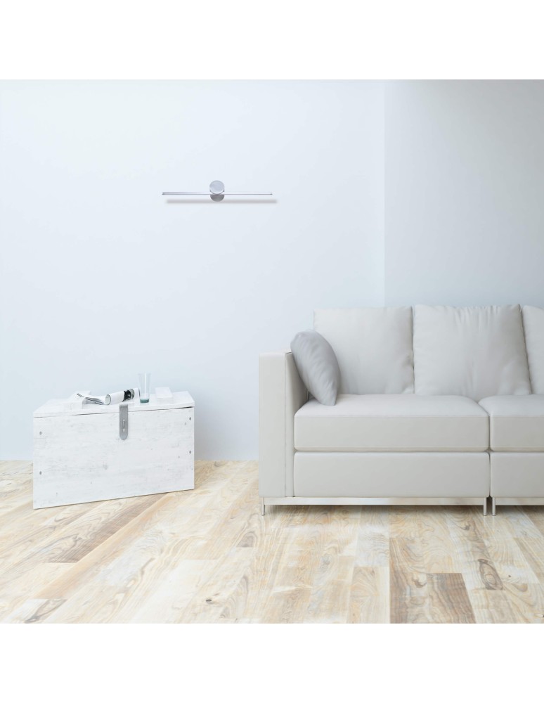 Wall lamps over the mirror - Light Prestige Modern LED wall lamp 6W 800lm 3000K silver LP-777/1W M CH - product kolory-swiatla.pl 2