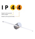 Wall lamps over the mirror - Light Prestige Modern LED wall lamp 6W 800lm 3000K silver LP-777/1W M CH - product 7