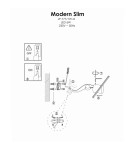 Wall lamps over the mirror - Light Prestige Modern LED wall lamp 6W 800lm 3000K silver LP-777/1W M CH - product 9