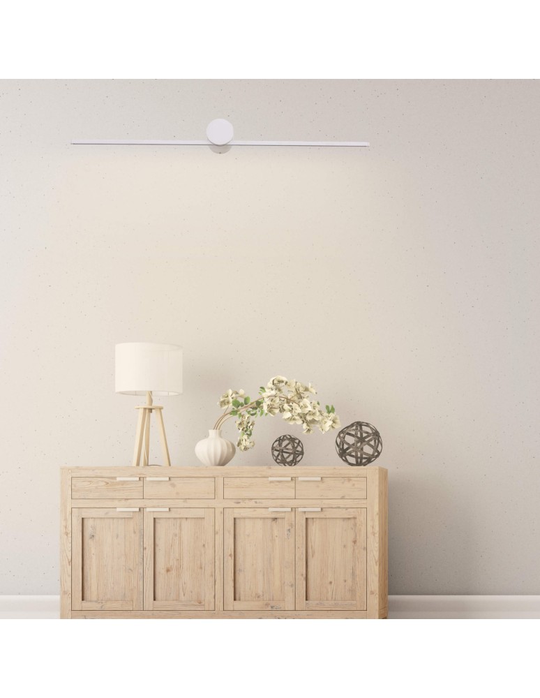 Wall lamps over the mirror - Light Prestige Modern LED wall lamp 8W 1100lm 3000K white LP-777/1W L WH - product kolory-swiatla.pl 3