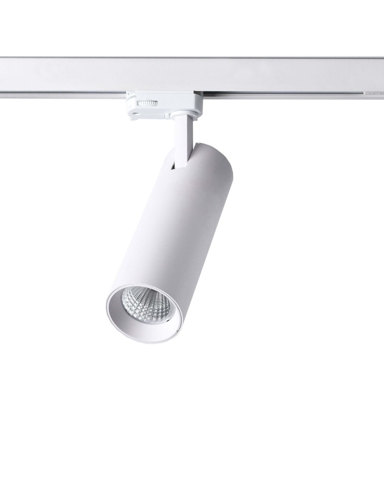 Lamps for 3-phase busbars - Light Prestige Magnum spotlight for busbar 3F LED 1x20W white LP-8120/3F WH - product kolory-swiatla.pl 3