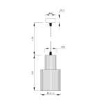 Pendant lamps - Light Prestige Tokio pendant lamp E27 1x60W black LP-787/1P L BK - product 5