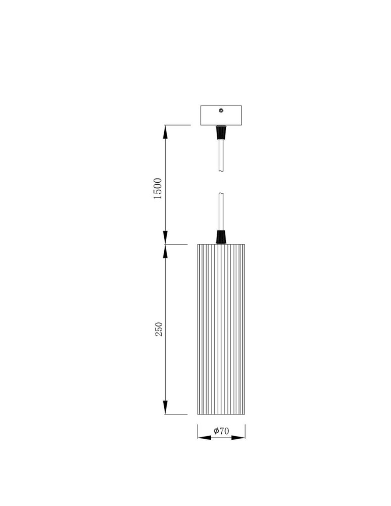 Pendant lamps - Light Prestige Tokio GU10 pendant lamp 1x50W white LP-787/1P WH - product kolory-swiatla.pl 6