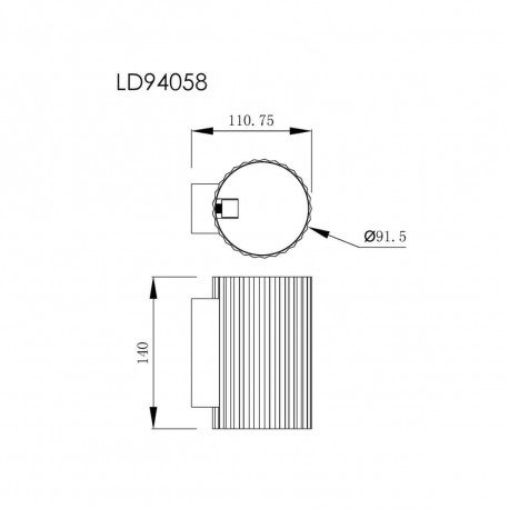 Light Prestige Tokio Kinkiet G9 1x40W czarny LP-787/1W BK